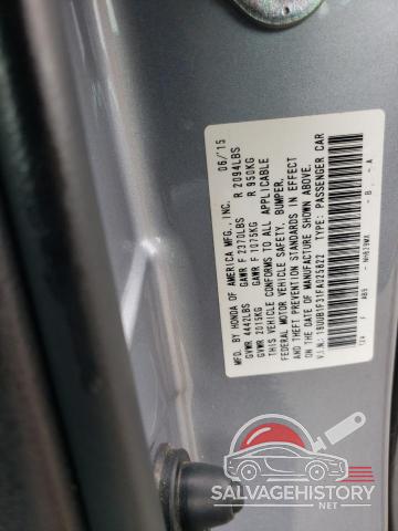 19UUB1F31FA025822 2015 ACURA TLX photo no. 13
