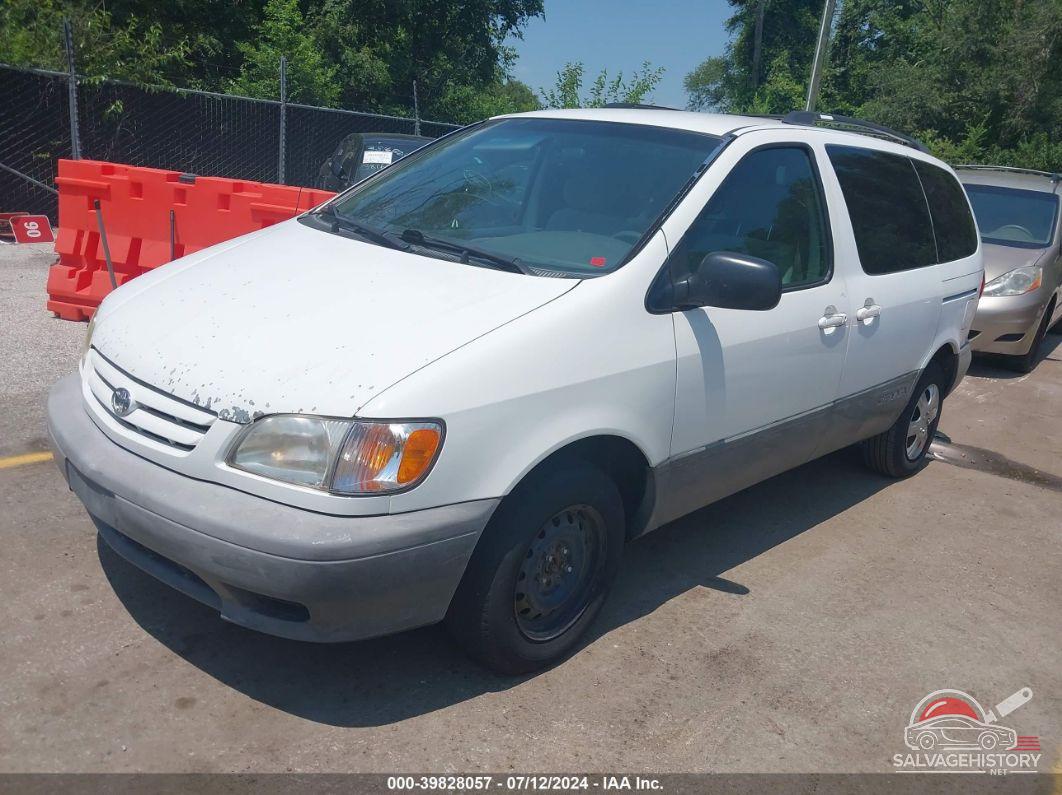 4T3ZF19C62U469813 2002 TOYOTA SIENNA photo no. 2