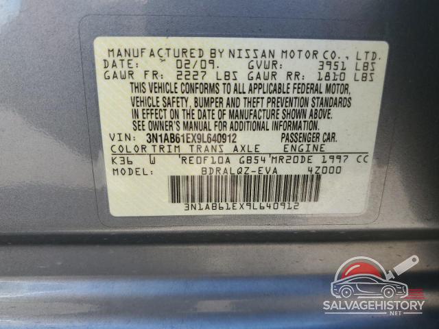 3N1AB61EX9L640912 2009 NISSAN SENTRA photo no. 12