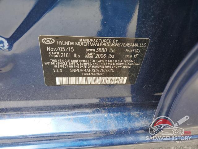 5NPDH4AEXGH785720 2016 HYUNDAI ELANTRA photo no. 13