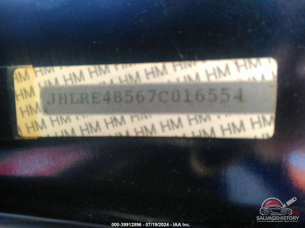 JHLRE48567C016554 2007 HONDA CR-V photo no. 9