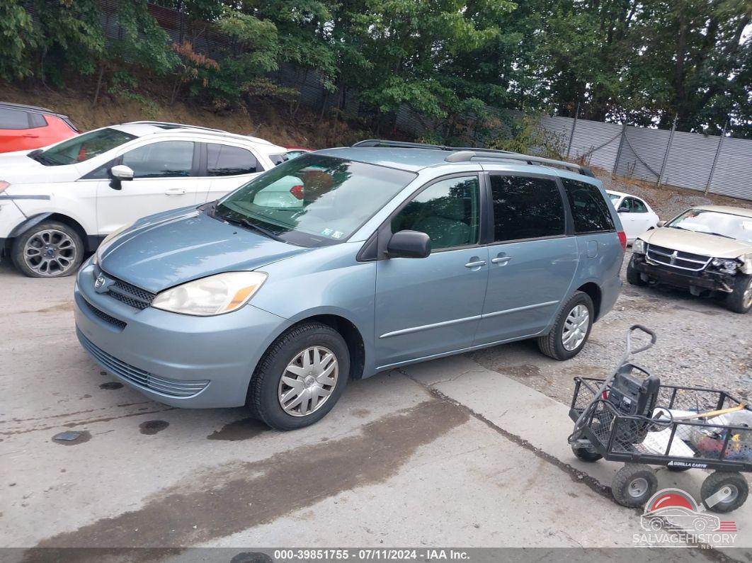 5TDZA23C75S354656 2005 TOYOTA SIENNA photo no. 2