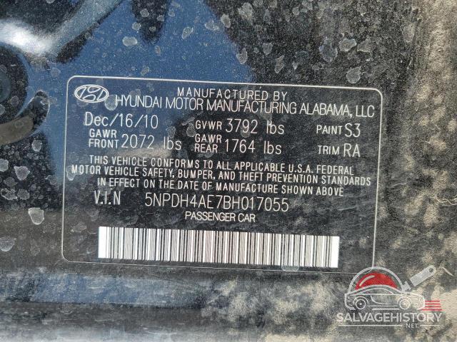 5NPDH4AE7BH017055 2011 HYUNDAI ELANTRA photo no. 13