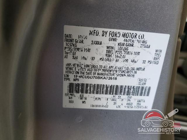 1FMCU0D70BKA72618 2011 FORD ESCAPE photo no. 14