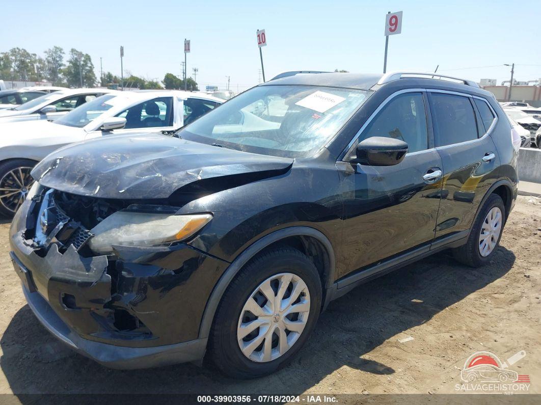 KNMAT2MT8GP602948 2016 NISSAN ROGUE photo no. 2