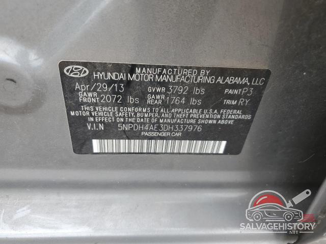5NPDH4AE3DH337976 2013 HYUNDAI ELANTRA photo no. 13