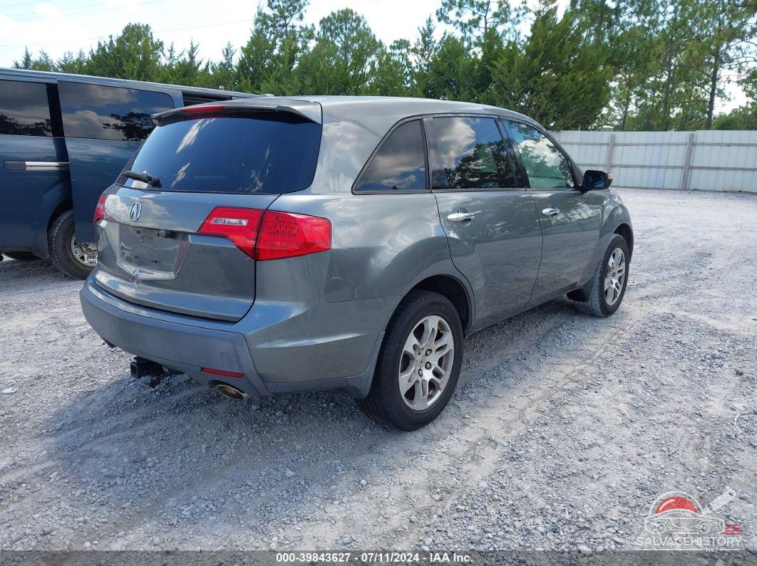 2HNYD28458H542383 2008 ACURA MDX photo no. 4