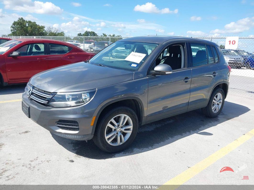 WVGAV3AX7EW552811 2014 VOLKSWAGEN TIGUAN photo no. 2