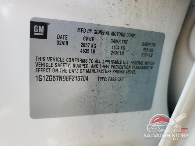 1G1ZG57N98F215704 2008 CHEVROLET MALIBU photo no. 12