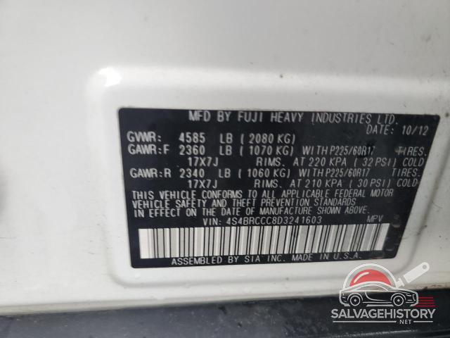 4S4BRCCC8D3241603 2013 SUBARU OUTBACK photo no. 12