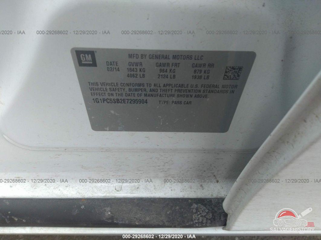 1G1PC5SB2E7295904 2014 CHEVROLET CRUZE photo no. 9