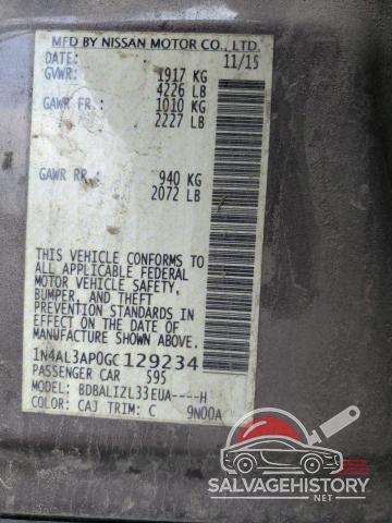 1N4AL3AP0GC129234 2016 NISSAN ALTIMA photo no. 12