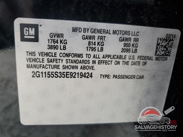 2G1155S35E9219424 2014 CHEVROLET IMPALA photo no. 12
