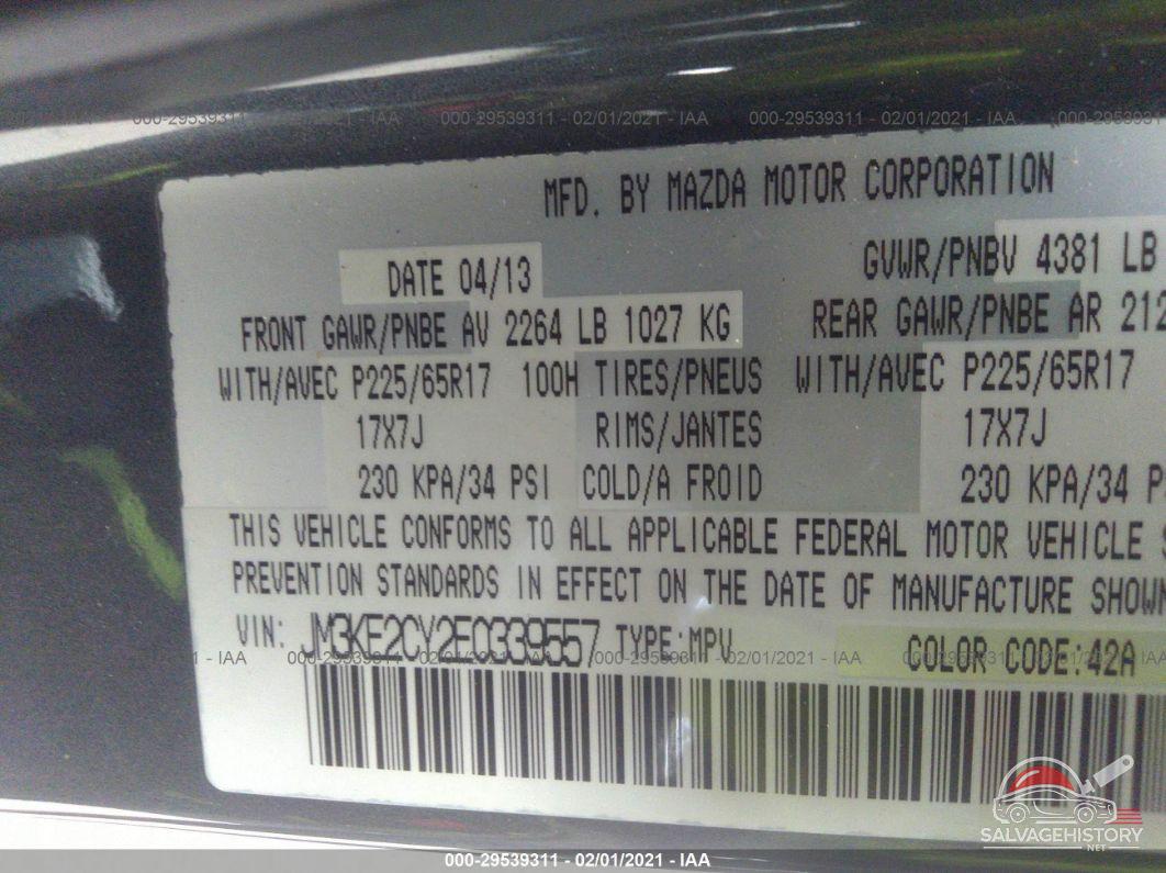 JM3KE2CY2E0339557 2014 MAZDA CX-5 photo no. 9