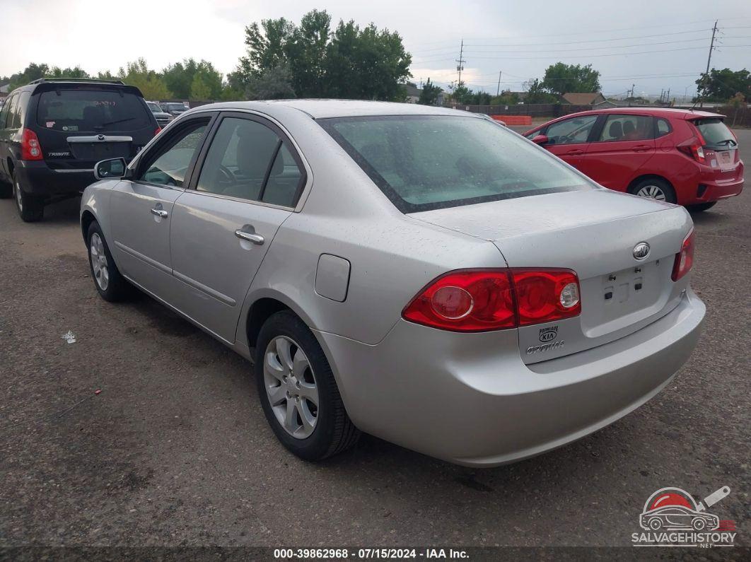 KNAGE123685228335 2008 KIA OPTIMA photo no. 3
