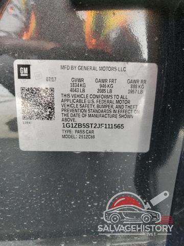 1G1ZB5ST2JF111565 2018 CHEVROLET MALIBU photo no. 12