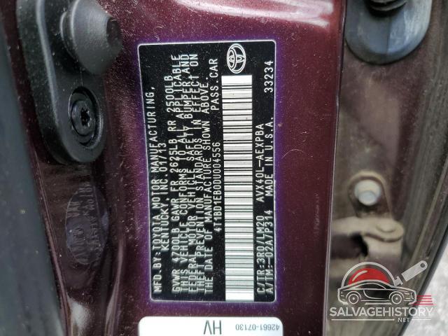 4T1BD1EB0DU004556 2013 TOYOTA AVALON photo no. 12
