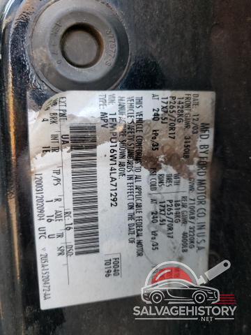 1FMPU16W14LA71292 2004 FORD EXPEDITION photo no. 13