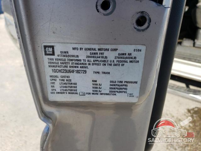 1GCHC23U64F182729 2004 CHEVROLET ALL Models photo no. 12