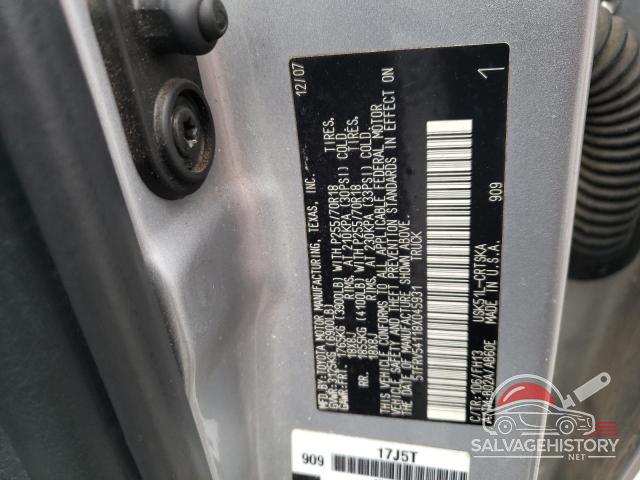 5TFRV54118X045931 2008 TOYOTA TUNDRA photo no. 12
