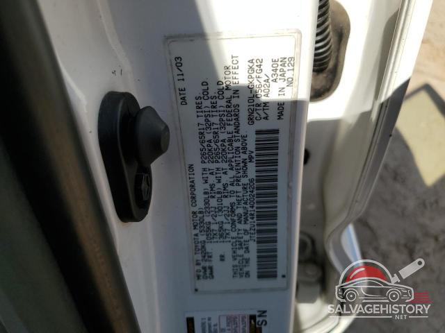 JTEZU14R140024206 2004 TOYOTA 4RUNNER photo no. 12