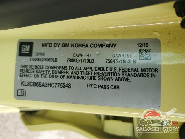 KL8CB6SA3HC775248 2017 CHEVROLET SPARK photo no. 12