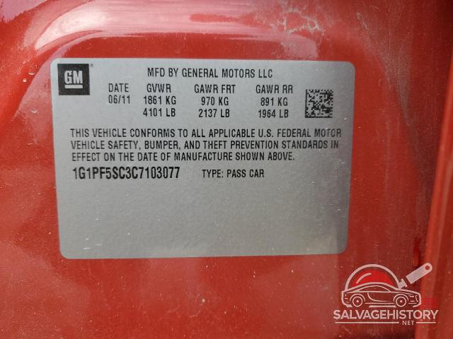 1G1PF5SC3C7103077 2012 CHEVROLET CRUZE photo no. 12