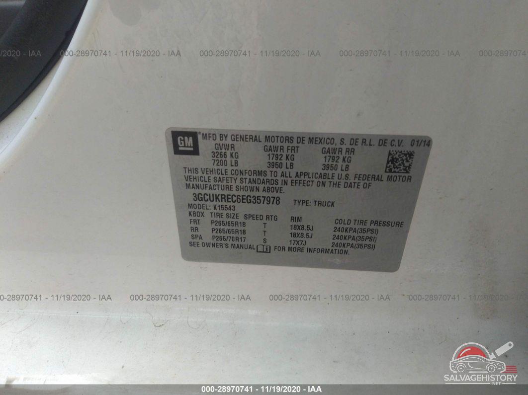 3GCUKREC6EG357978 2014 CHEVROLET SILVERADO 1500 photo no. 9