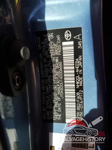 JTDKB20U140006686 2004 TOYOTA PRIUS photo no. 13