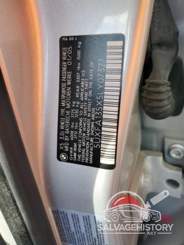 5UXFA135X5LY07327 2005 BMW X5 photo no. 13