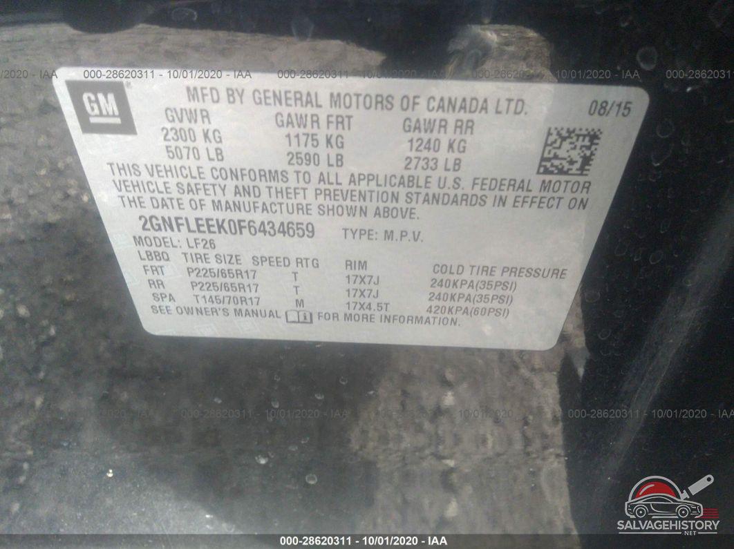 2GNFLEEK0F6434659 2015 CHEVROLET EQUINOX photo no. 9