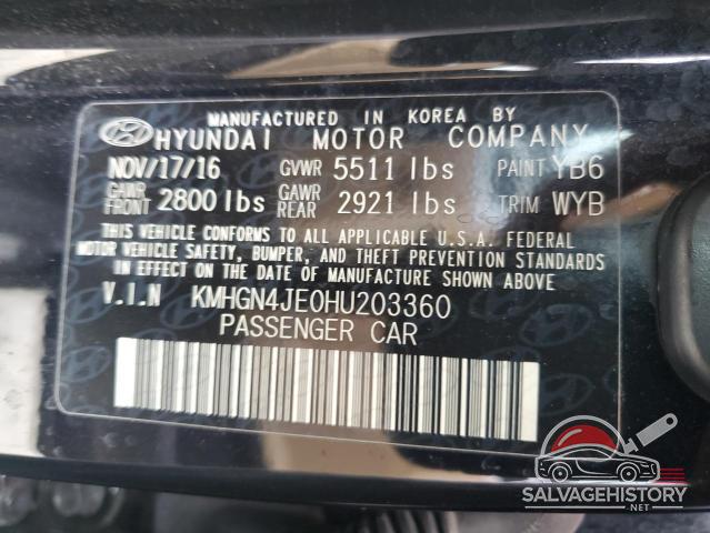 KMHGN4JE0HU203360 2017 GENESIS G80 photo no. 13