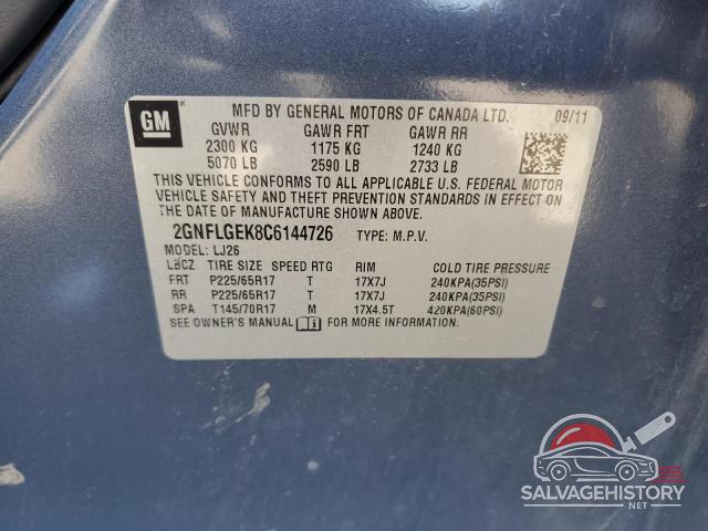 2GNFLGEK8C6144726 2012 CHEVROLET EQUINOX photo no. 13