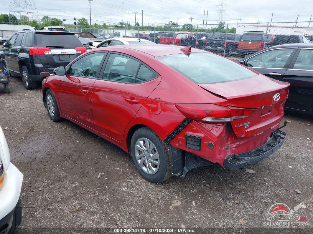 KMHD74LFXHU400538 2017 HYUNDAI ELANTRA photo no. 3