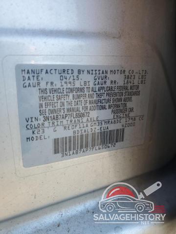3N1AB7AP7FL650672 2015 NISSAN SENTRA photo no. 12