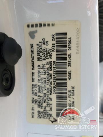 1NXBU4EE6AZ231158 2010 TOYOTA COROLLA photo no. 12