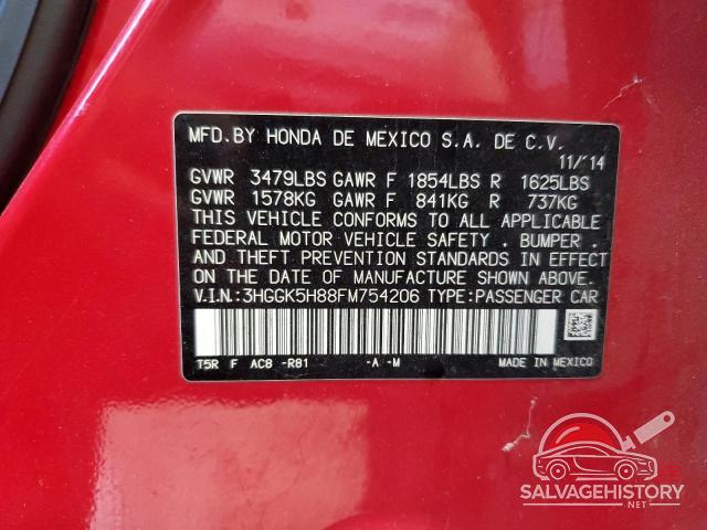 3HGGK5H88FM754206 2015 HONDA FIT photo no. 12