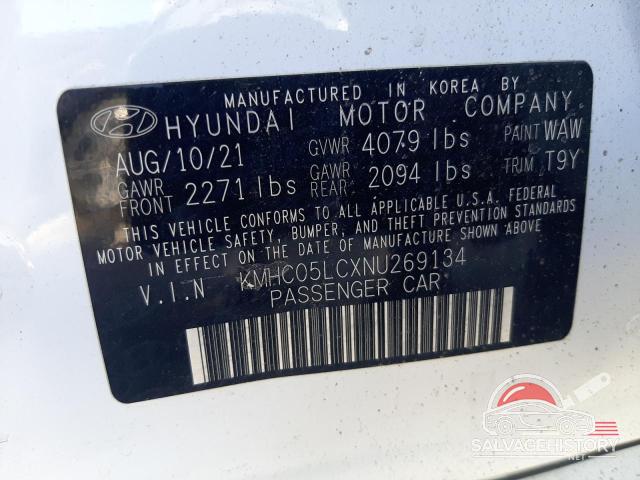KMHC05LCXNU269134 2022 HYUNDAI IONIQ photo no. 13