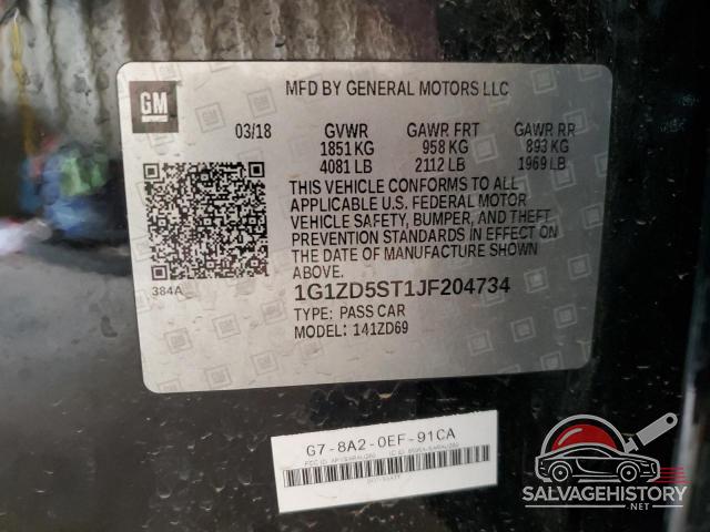 1G1ZD5ST1JF204734 2018 CHEVROLET MALIBU photo no. 12