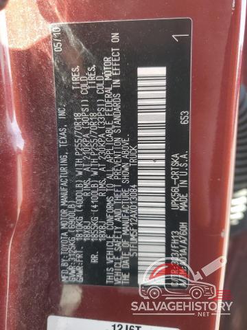5TFUM5F12AX013084 2010 TOYOTA TUNDRA photo no. 12