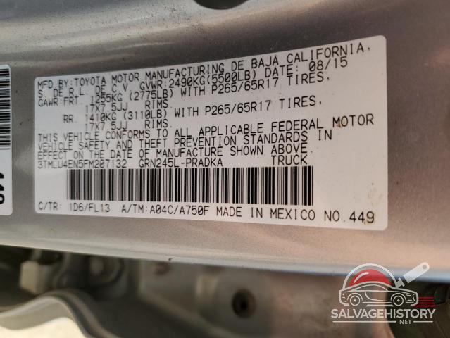 3TMLU4EN5FM207132 2015 TOYOTA TACOMA photo no. 12