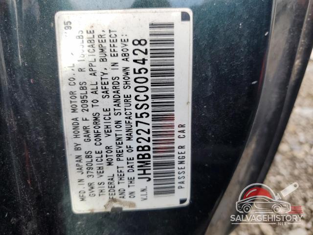 JHMBB2275SC005428 1995 HONDA PRELUDE photo no. 12