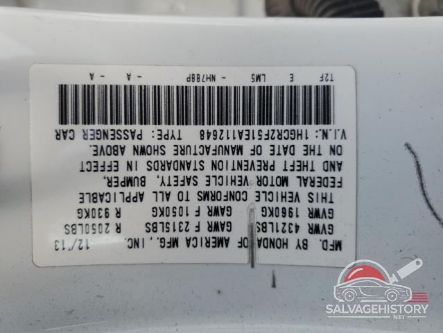 1HGCR2F51EA112648 2014 HONDA ACCORD photo no. 13