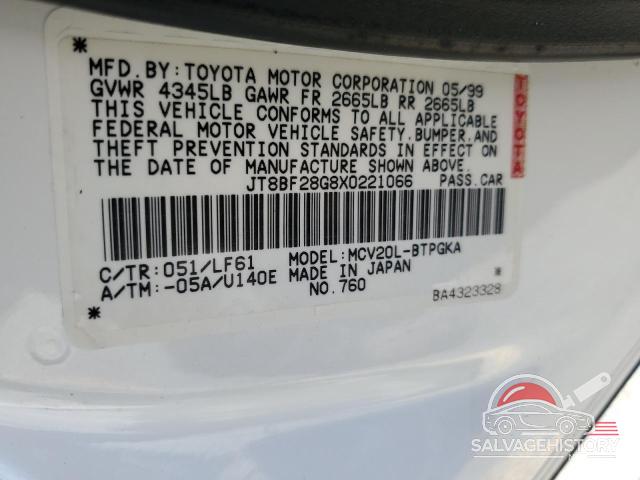 JT8BF28G8X0221066 1999 LEXUS ES300 photo no. 12