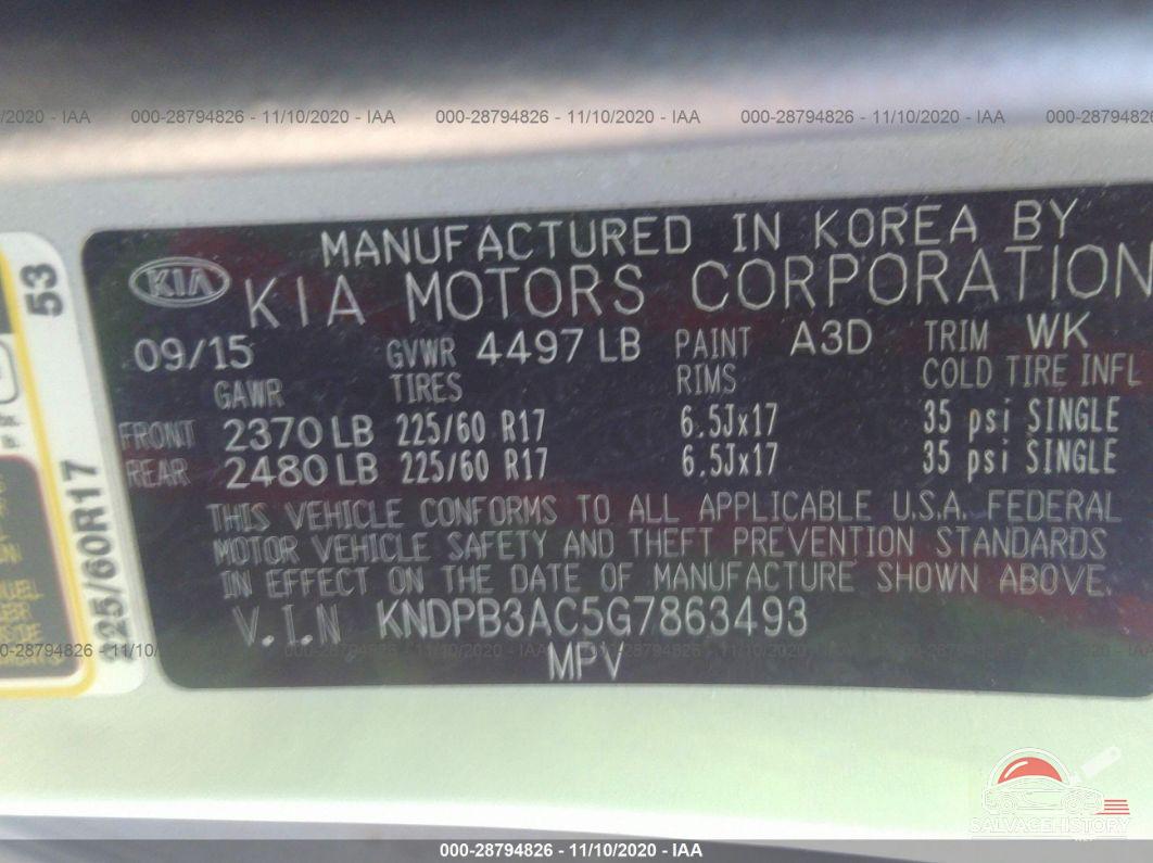 KNDPB3AC5G7863493 2016 KIA SPORTAGE photo no. 9