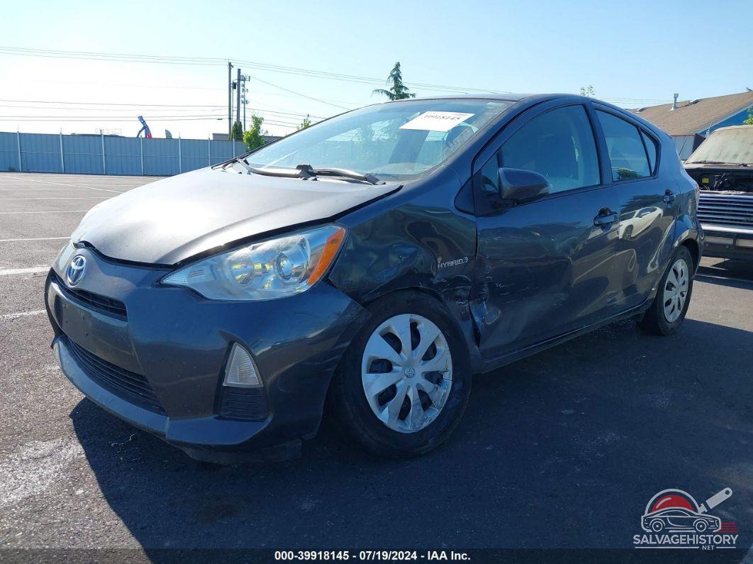 JTDKDTB30C1504925 2012 TOYOTA PRIUS C photo no. 2