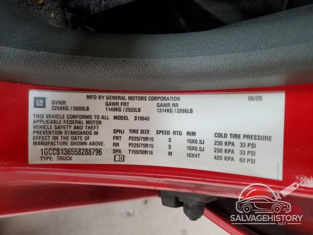1GCCS136558288796 2005 CHEVROLET COLORADO photo no. 13