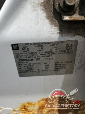 2CNFLGE52B6476349 2011 CHEVROLET EQUINOX photo no. 13