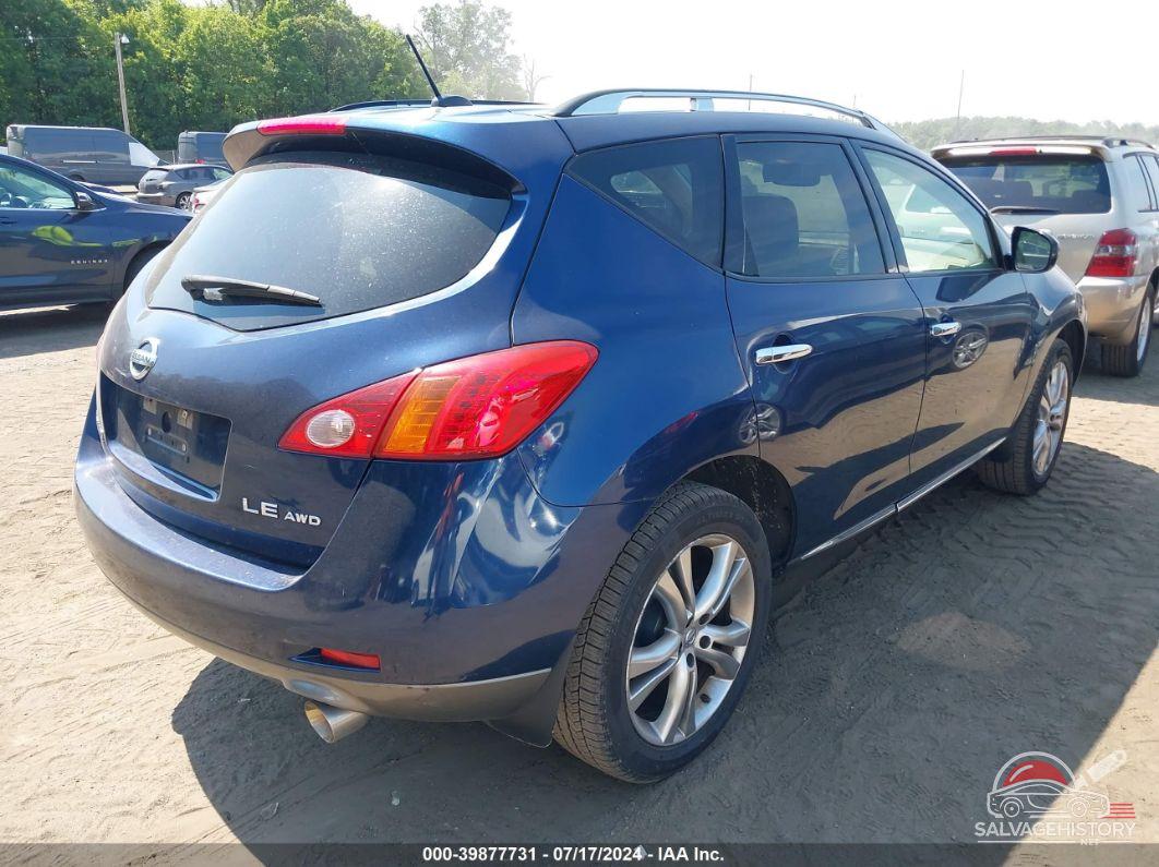 JN8AZ18WX9W154237 2009 NISSAN MURANO photo no. 4
