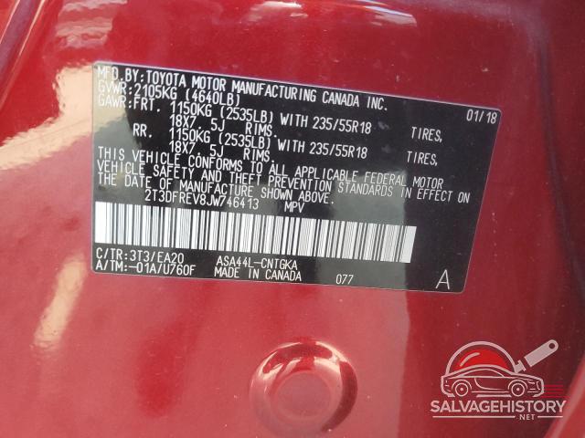 2T3DFREV8JW746413 2018 TOYOTA RAV4 photo no. 14